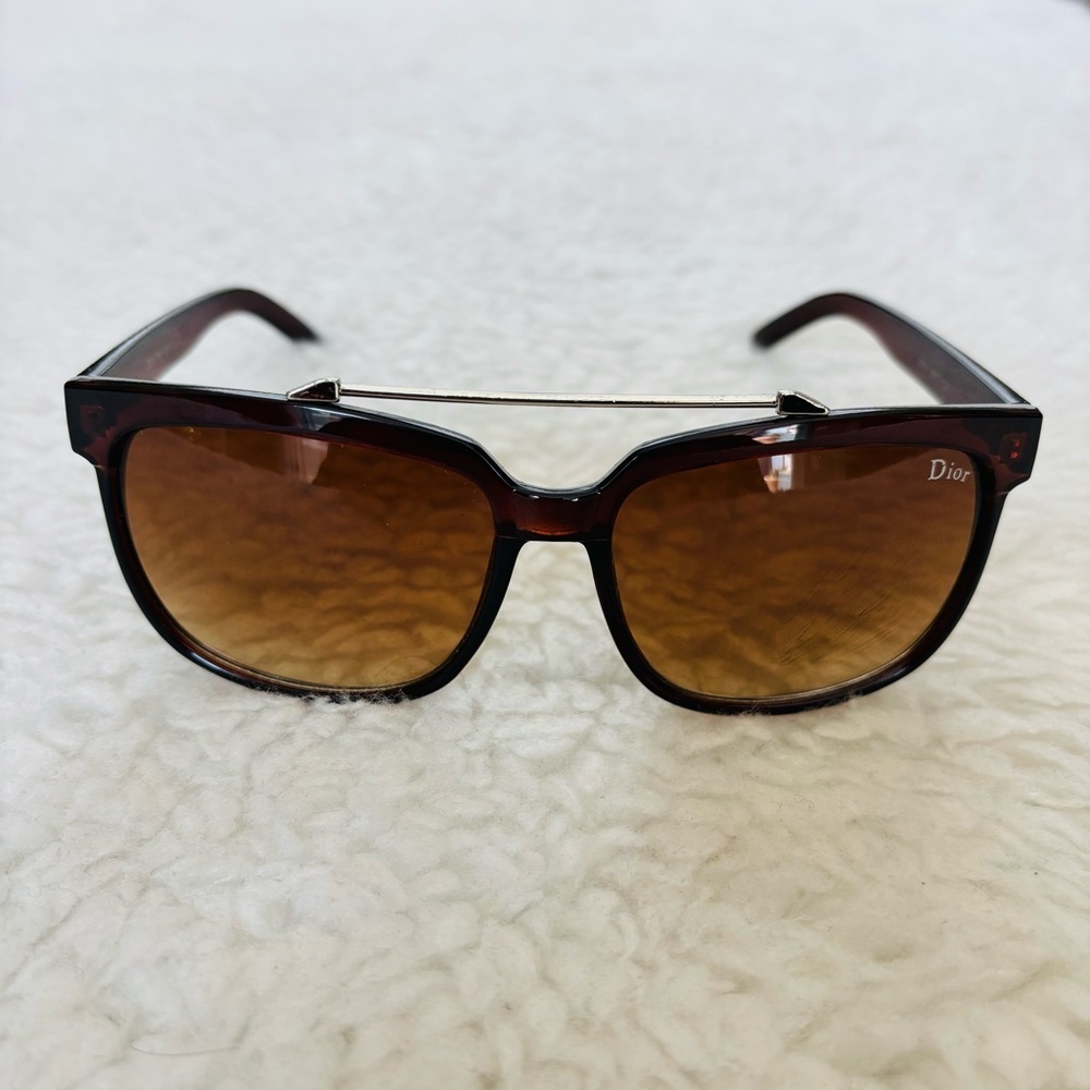 Christian Dior Brown Gradient Women Square Oversized Sunglasses - Picture 4 of 15
